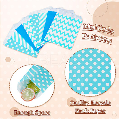 40Pcs 4 Styles Kraft Paper Bags CARB-TA0001-13B-1