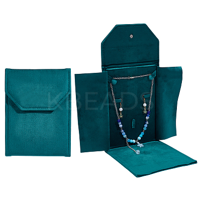 Velvet Jewelry Storage Bags with Flip Lid AJEW-WH0609-435B-1