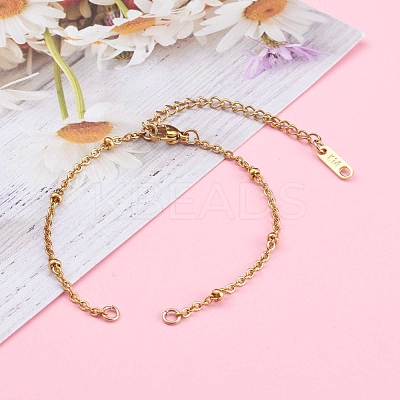 304 Stainless Steel Cable Chains Bracelets Making AJEW-JB00901-1