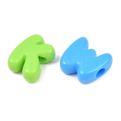 Opaque Acrylic European Beads AC-CBAE09B-04-1