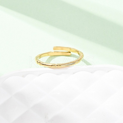 304 Stainless Steel Open Cuff Rings for Women RJEW-K309-13G-1