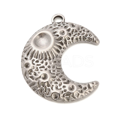 304 Stainless Steel Pendant Rhinestone Settings STAS-P417-03P-1
