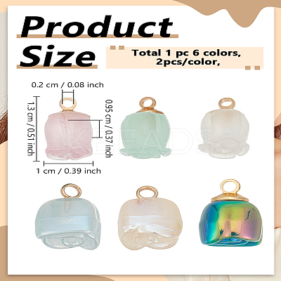 12Pcs 6 Styles DIY Jewelry Making Findings Kits DIY-LP0004-12-1