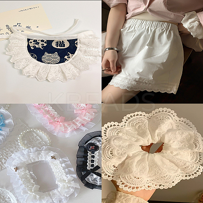 5 Yards Hollow Cotton Lace Trim OCOR-LP0001-16-1