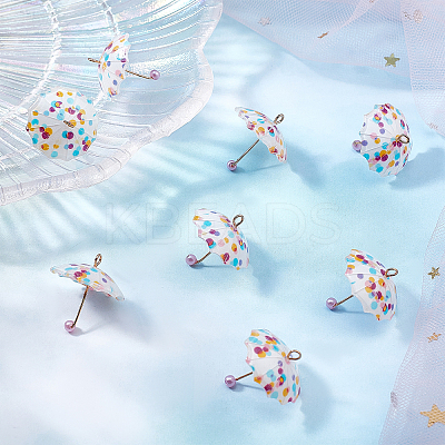 24Pcs Resin Pendants CRES-SC0002-34-1