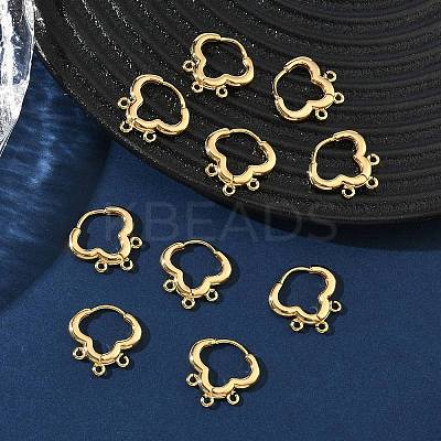SHEGRACE Brass Hoop Earrings Findings XGR0156G-93G-1