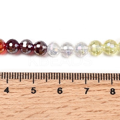 Electroplate Glass Beads Strands EGLA-D300-06-6mm-06-1