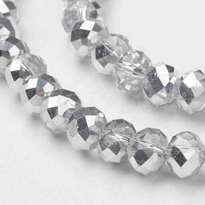 Electroplate Glass Bead Strands GR3x2MMY-07S-1
