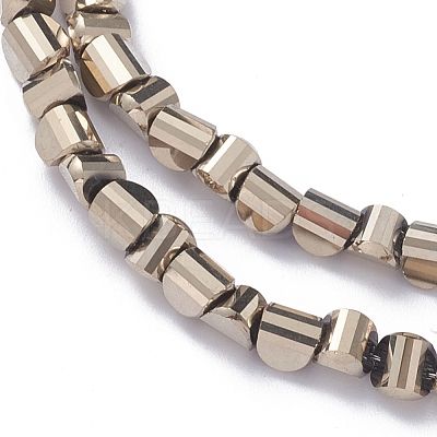 Electroplate Glass Beads Strands EGLA-L023A-FP01-1