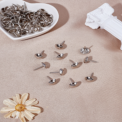 60Pcs Iron Round Head Nails CABI-LP0001-02P-1