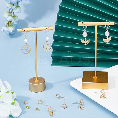 10Pcs Brass Flower Stud Earring Findings KK-FH0006-77-1