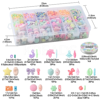 DIY Candy Color Bracelet Making Kit DIY-YW0006-26-1