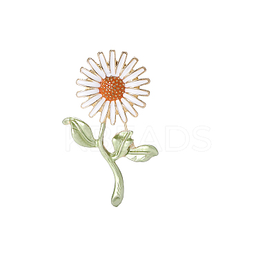 Fashionable Sunflower Enamel Pins PW-WG8B792-02-1