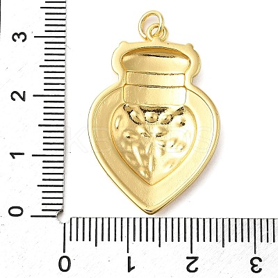 Brass Enamel Pendants KK-P303-10G-1