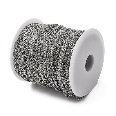 Tarnish Resistant 304 Stainless Steel Cable Chains CHS-Q001-07-100m-1