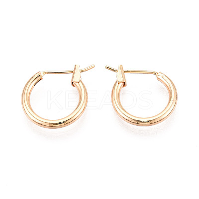 304 Stainless Steel Hoop Earrings EJEW-T048-25A-G-1