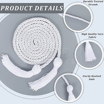 Polyester Double-end Tassels Graduation Honor Rope FIND-WH20005-32D-1