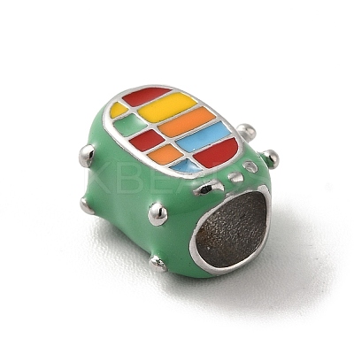 304 Stainless Steel Enamel European Beads STAS-G308-16P-1