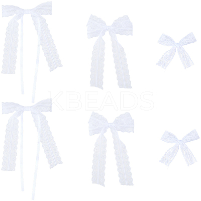 30Pcs 3 Styles Bowknot Polyester Ornament Accessories DIY-SP0004-78-1