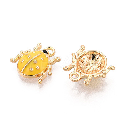 Alloy Enamel Charms ENAM-N064-06KCG-1