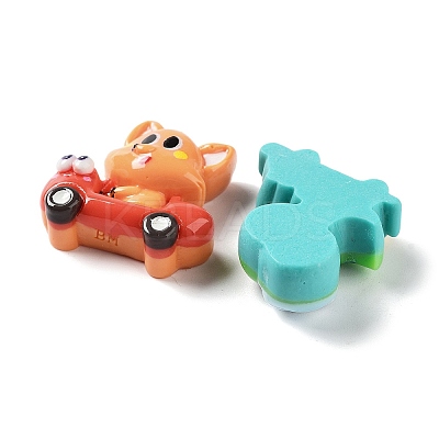 Opaque Resin Cabochons X-RESI-G085-06-1