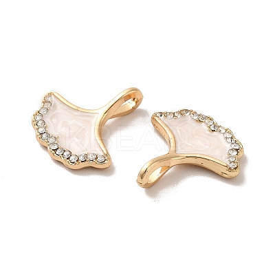 Rack Plating Alloy Rhinestone Pendant ENAM-O050-01G-04-1
