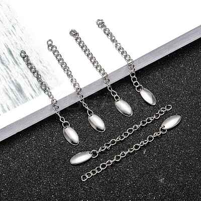 Tarnish Resistant 304 Stainless Steel Chain Extender X-STAS-E104-37P-1
