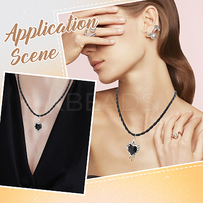 30Pcs Trendy Braided Imitation Leather Necklace Making NJEW-SC0001-31-1