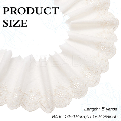 5 Yards Cotton Lace Ribbon OCOR-MA0001-10-1