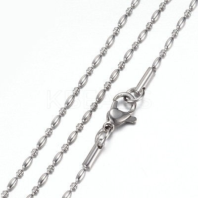 Non-Tarnish 304 Stainless Steel Necklaces STAS-P101-02P-1