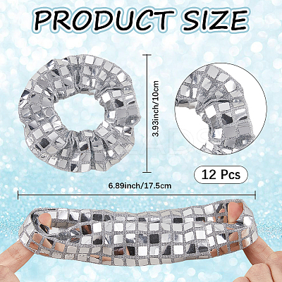 Polyester Elastic Hair Accessories AJEW-WH20072-03B-1
