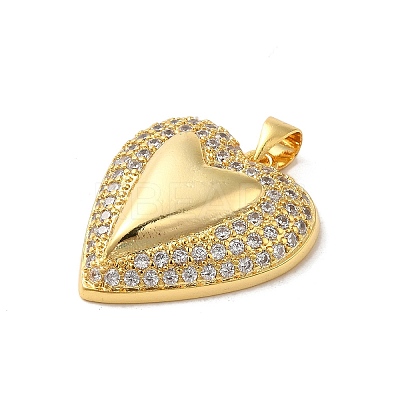Mother's Day Brass Micro Pave Clear Cubic Zirconia Pendants FIND-Z041-20E-1