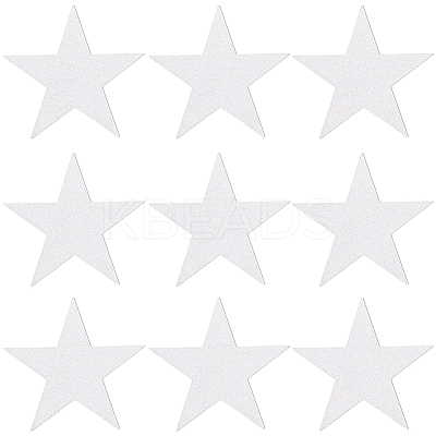 60Pcs Paper Glitter Star Wall Decoration AJEW-SP0001-17B-1