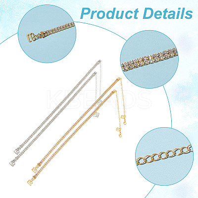 Brass Rhinestone Non-slip Bra Straps FIND-GO00010-1