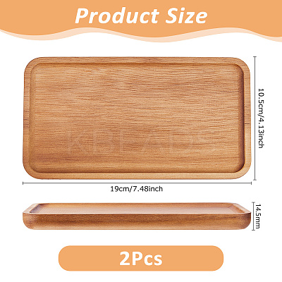 Acacia Wooden Serving Trays AJEW-WH0455-139A-1