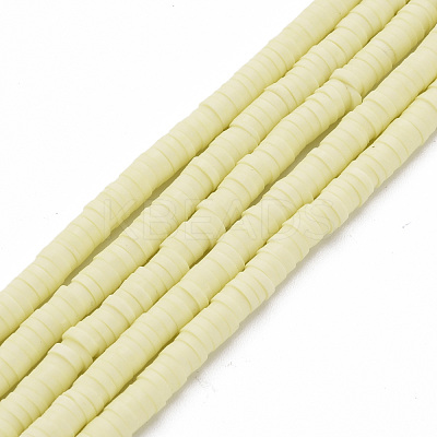 Handmade Polymer Clay Bead Strands CLAY-T002-4mm-75-1
