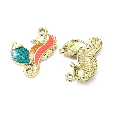 Alloy Enamel Pendants FIND-C087-07G-1