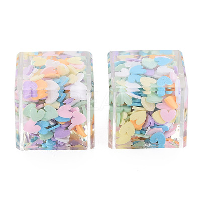 Translucent Acrylic Cabochons TACR-N006-38-1
