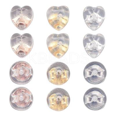 12Pair 6 Style Silicone Ear Nuts SIL-LS0001-01-1