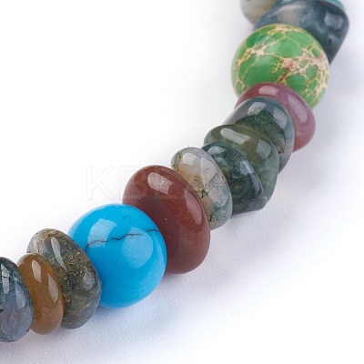 Chakra Jewelry Stretch Bracelets BJEW-JB03941-02-1