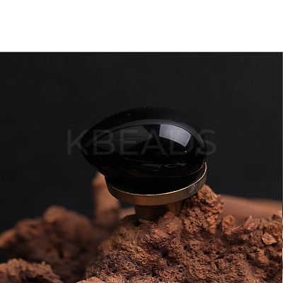 Natural Obsidian Egg Figurines Statues for Home Office Desktop Decoration PW-WG1DC51-10-1