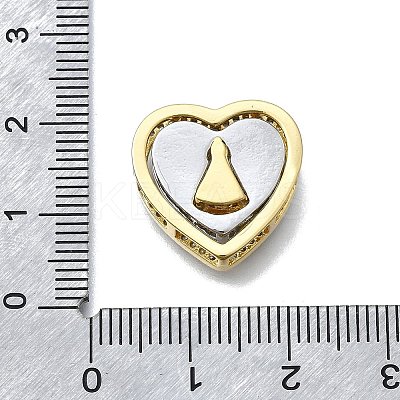Brass Micro Pave Cubic Zirconia Pendants Set KK-V010-08GP-01-1