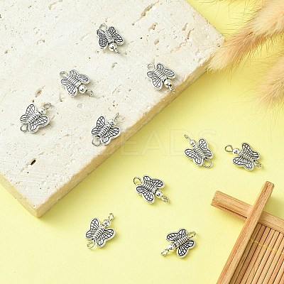Tibetan Style Alloy Connector Charms PALLOY-YW0001-46-1