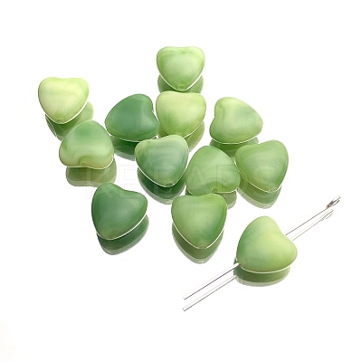 10Pcs Gradient Color Opaque Acrylic Beads PW-WGE74A2-05-1