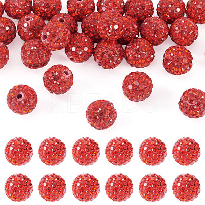 30Pcs Pave Disco Ball Beads RB-TA0001-26A-1