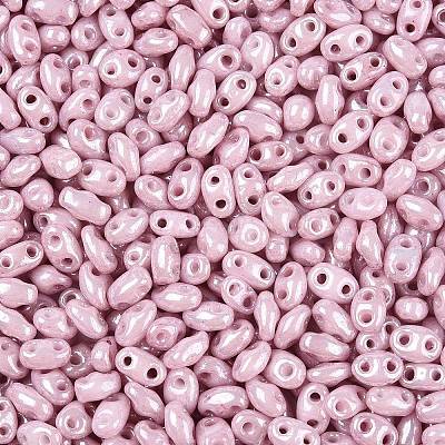 Opaque Colours Luster Glass Seed Beads SEED-T006-02E-1