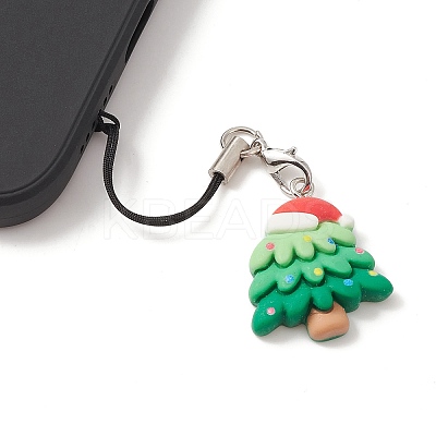Christmas Opaque Resin Mobile Straps HJEW-JM01096-1