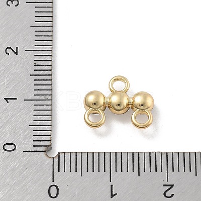 Brass Micro Pave Clear Cubic Zirconia Chandelier Components Link LS-KK-D283-11G-1
