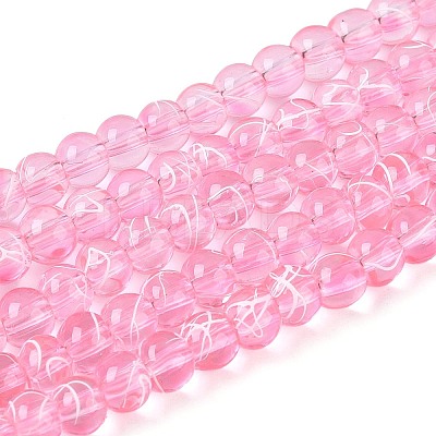 Drawbench Transparent Glass Beads Strands GLAD-Q012-4mm-02-1