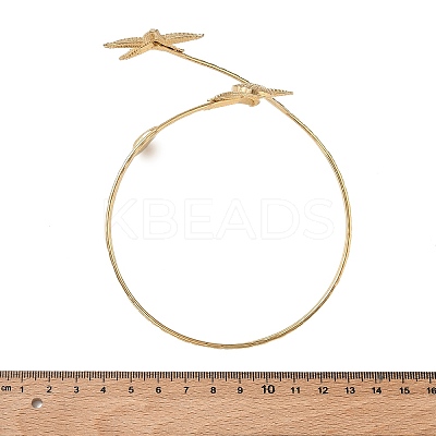 304 Stainless Steel Open Upper Arm Cuff Bangles for Women SA-CBA2C9D-06A-1